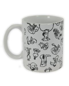 Ruthe: Tasse - Wimmelbild weiß