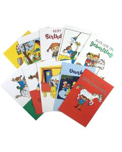 Pippi Langstrumpf: 10er-Set Glückwunschkarten