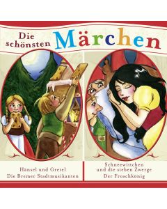 Grimms Märchen: 4er MP3-Box Schneewittchen / Der Froschkönig / Hänsel und Gretel/ Bremer Stadtmusikanten