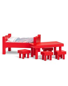 Pippi Langstrumpf: Spiele-Set Möbelset (rot)