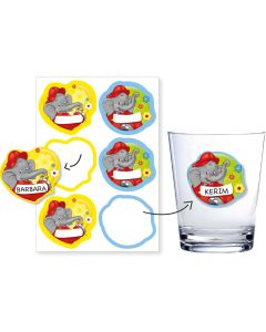 Benjamin Blümchen: 6er Namens-Sticker